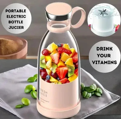 Portable Electric Bottle Juicer 420ml Multicolor ABS