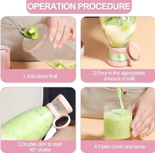 Portable Electric Bottle Juicer 420ml Multicolor ABS